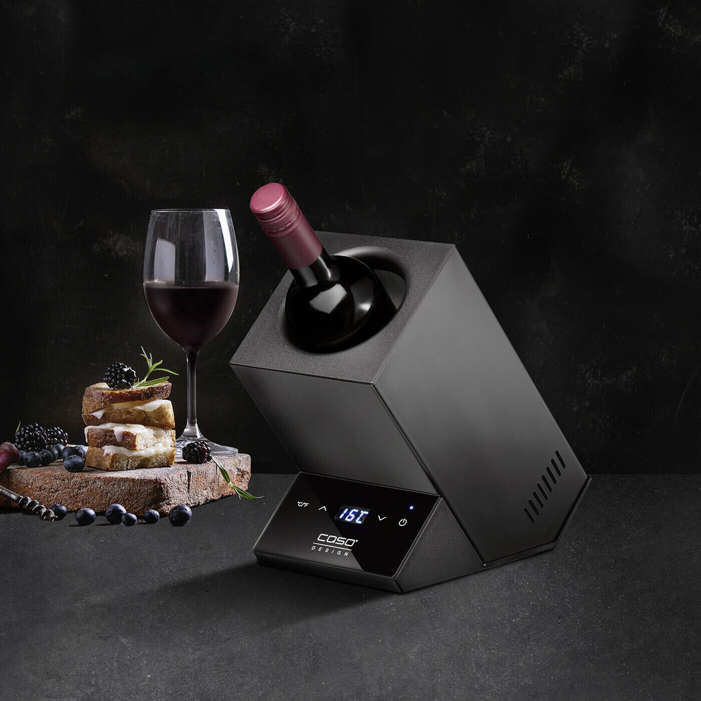 Винный холодильник Caso WineCase One black